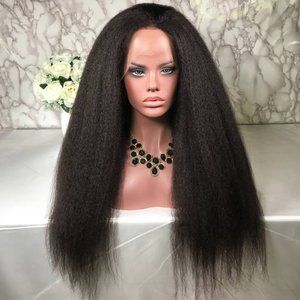 YAKI 100% Human Hair Lace Front Wig